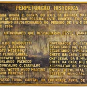 Imagem da placa do 2º Batalhão Policial.