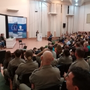 Seminário com a presença de alunos da unijui e policiais militares