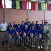 Brigada Militar de Vera Cruz forma alunos no Proerd. 
