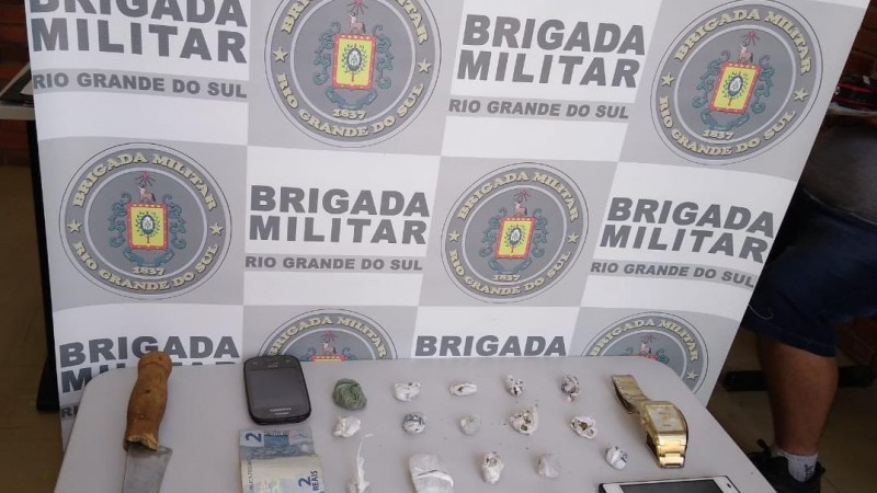 Materiais apreendidos