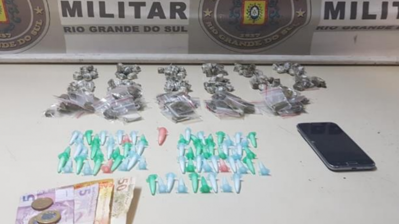 Homem é preso por tráfico de drogas no bairro Bom Jesus