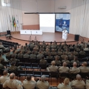 Imagens de algumas das  palestras de prevenção ao suicídio realizadas em 2019 pelos Maj Denise, Maj Cláudia, Cap Freire, Cap Rachel.