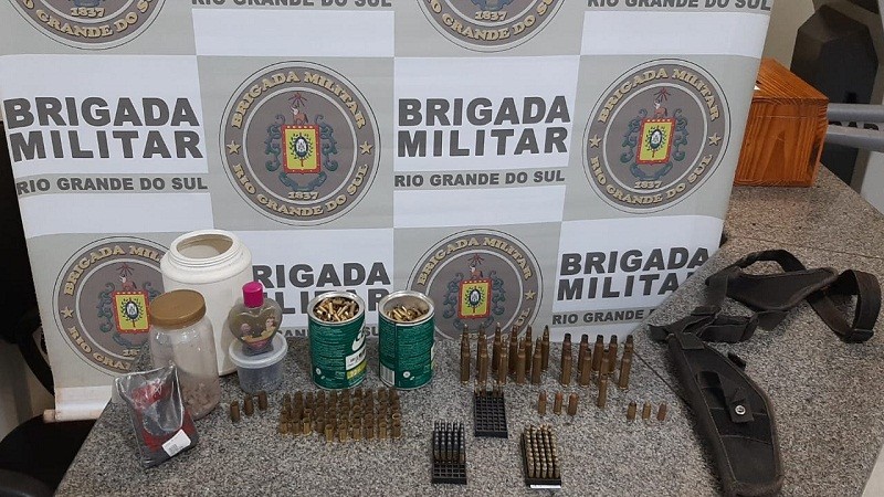 Material apreendido 29ºBPM Ijuí