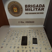 Drogas apreendidas com o foragido