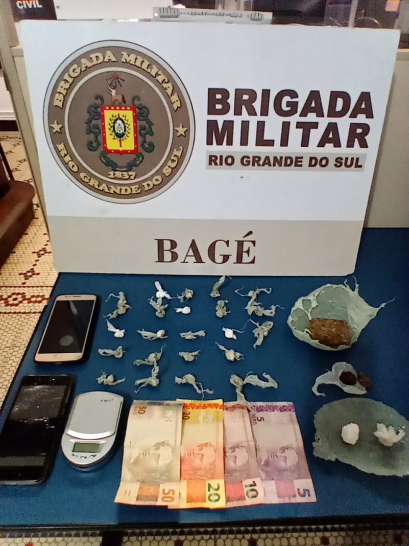 Droga, dinheiro, celulares