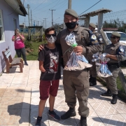 Entrega dos brinquedos em Cidreira