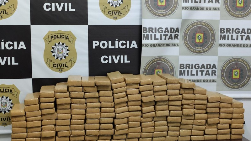 Droga apreendida em Tenente Portela 