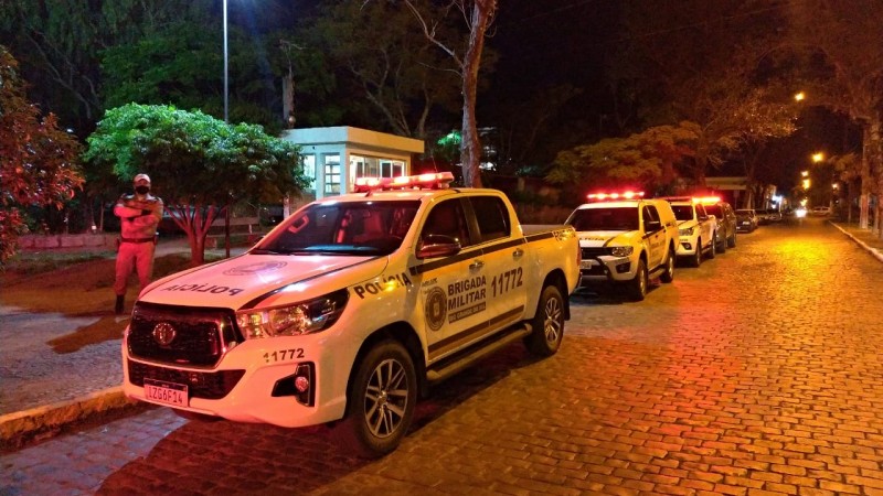 Viaturas durante Operação
