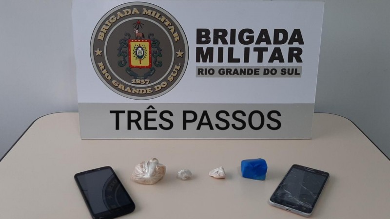 Droga apreendida em Três Passos