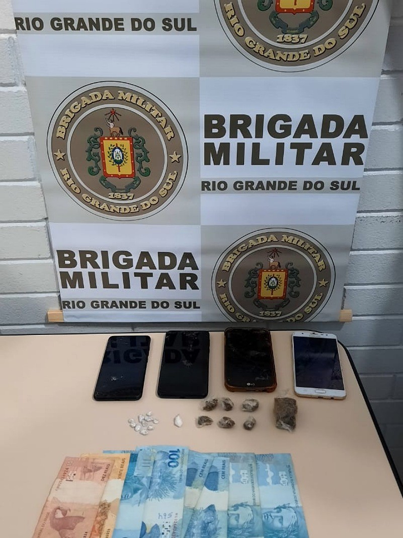 Droga apreendida em Tr&ecirc;s Passos