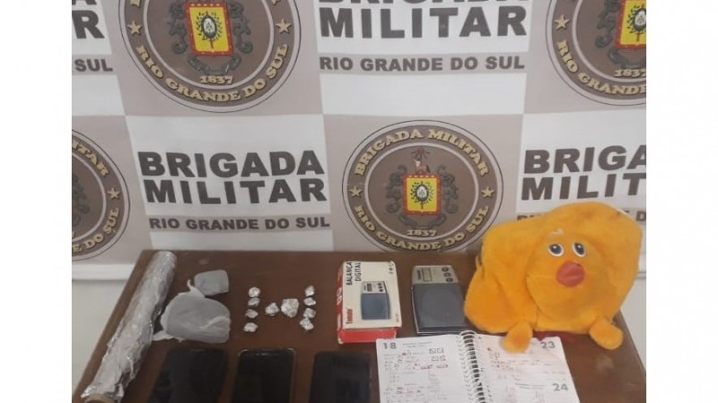 Materiais apreendidos