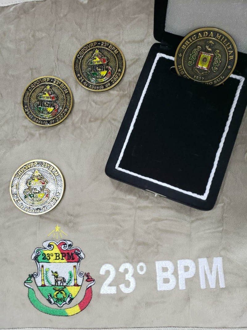 BM entrega medalha de honra por servi&ccedil;os prestados em Santa Cruz do Sul 
