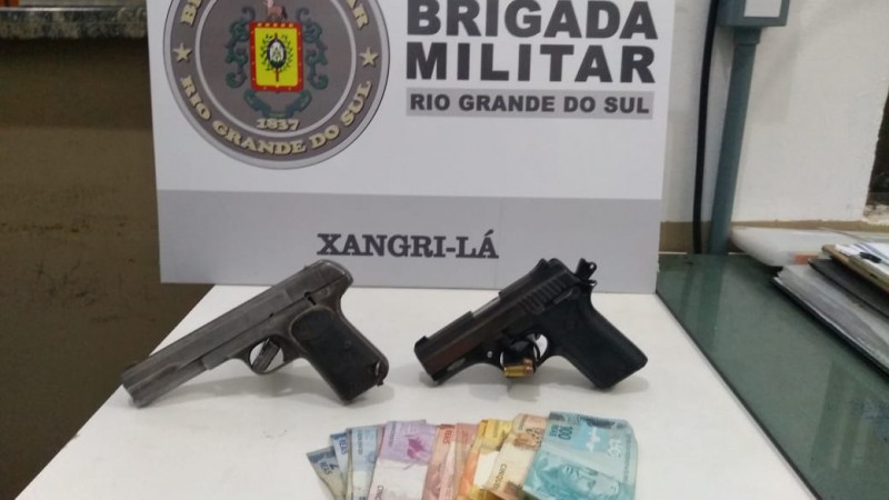 Pistolas apreendidas