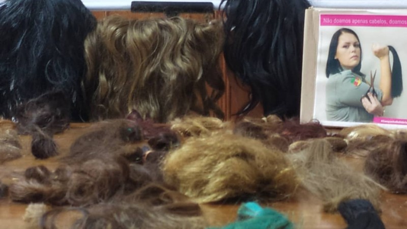Doações de mechas de cabelo