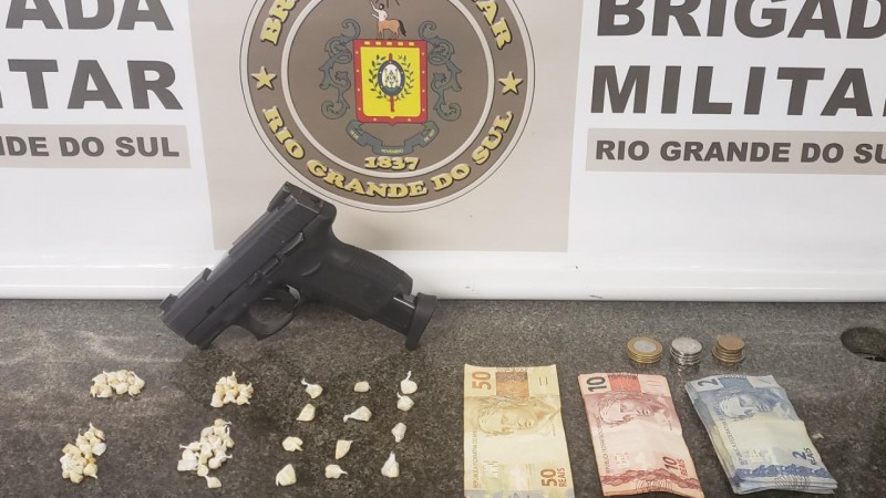 prisao tráfico de drogas e arma