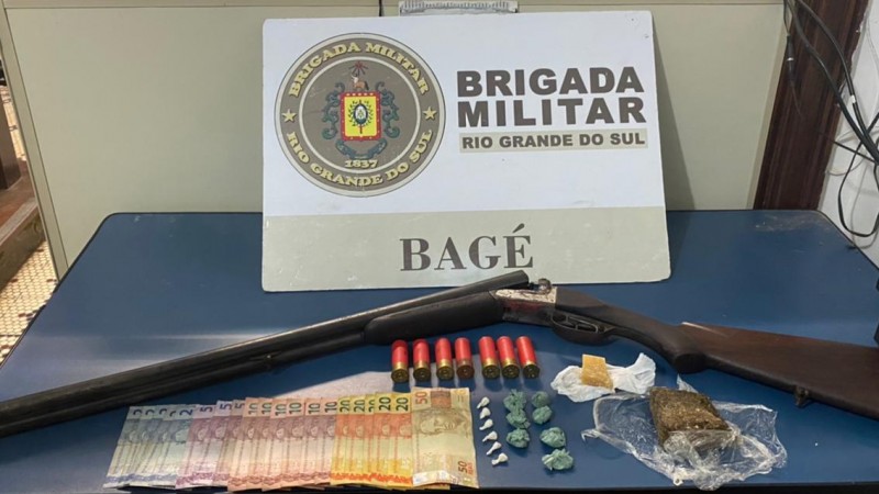 arma munição droga dinheiro