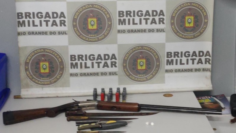 Patrulha Rural do 18&deg; BPM prenderam por porte ilegal de arma de fogo