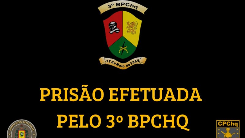 Pris&atilde;o Efetuada pelo 3&ordm; BPChq