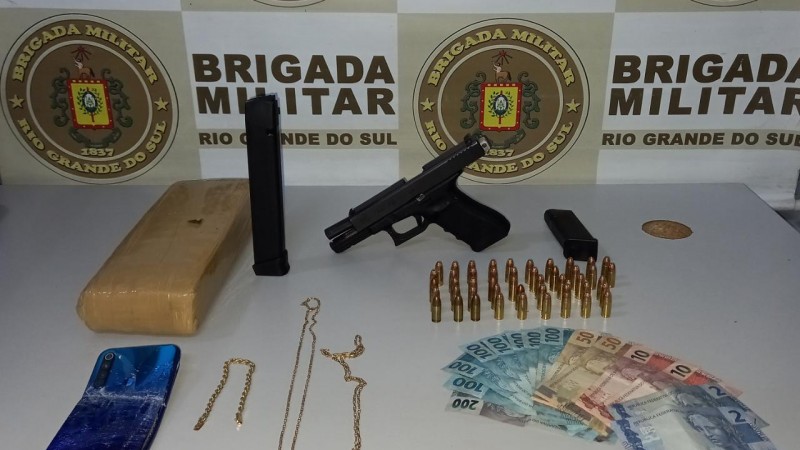 18&ordm;BPM prende por porte ilegal de arma de fogo e tr&aacute;fico de drogas