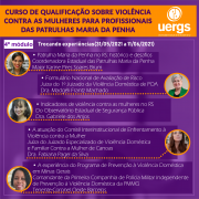 1° edição do Curso de Qualificação sobre Violência Contra as Mulheres para Profissionais das Patrulhas Maria da Penha