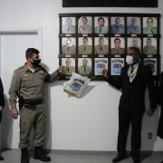 Foto do Cel Marcel na Galeria de Comandantes do CRPO Litoral