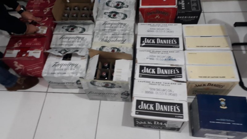 Bebidas apreendidas