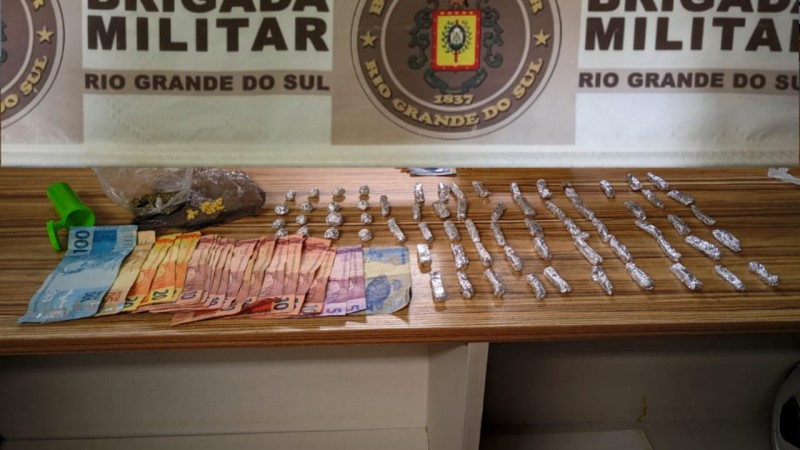 Materiais apreendidos
