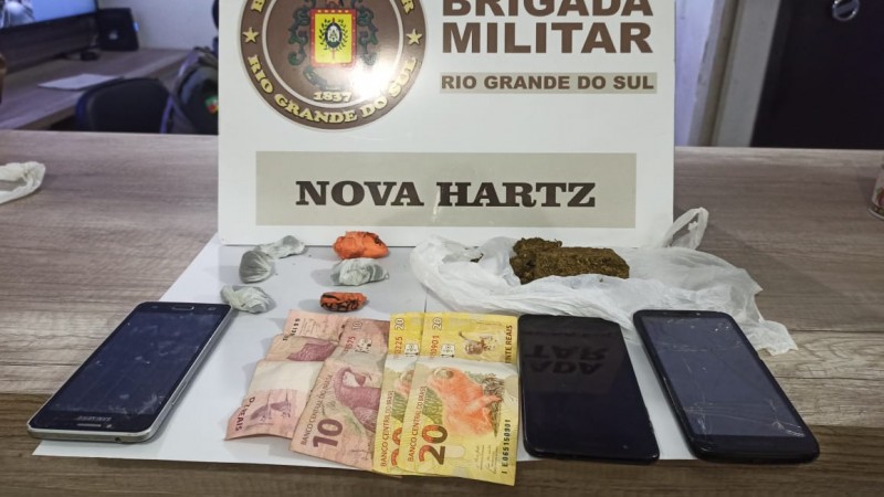material apreendido em Nova Hartz