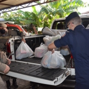 Entrega de alimentos Operação Solidária