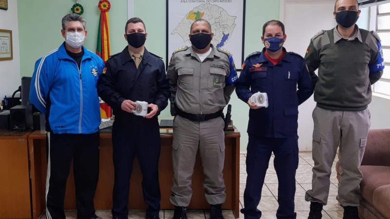 Comando dos Bombeiros visita Comandante CRPO Miss&otilde;es