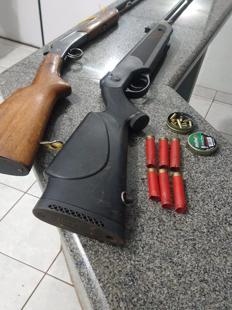 Armas apreendidas em Jóia 24jul2021