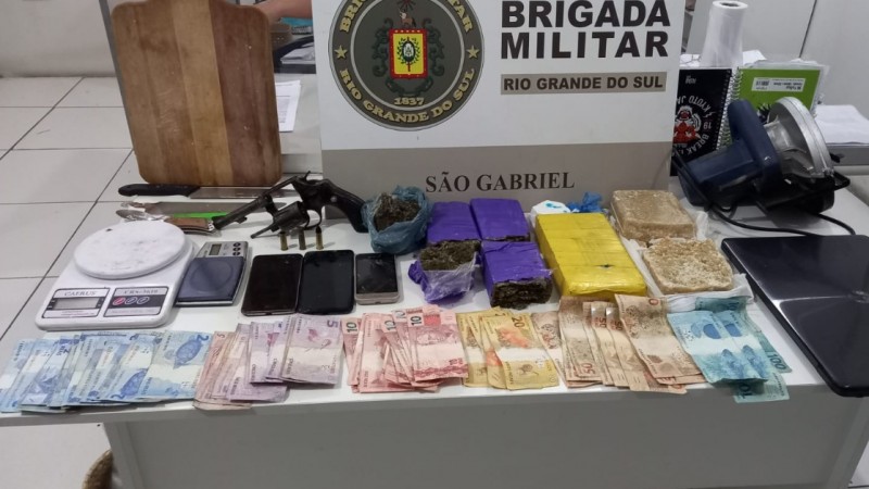Materiais apreendidos