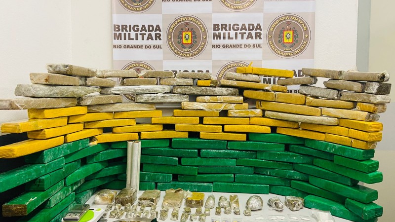Apreens&atilde;o da BM na Serra