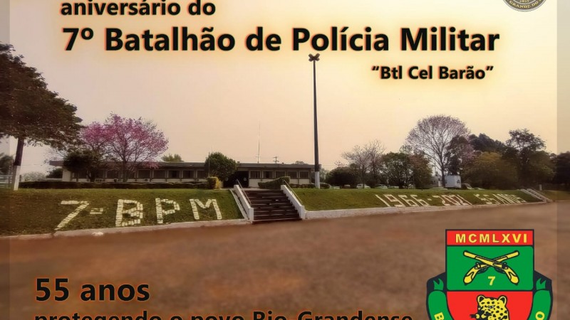 7&deg; BPM completa 55 anos
