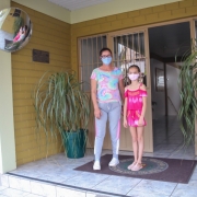 Aléxia e mãe Gilmara