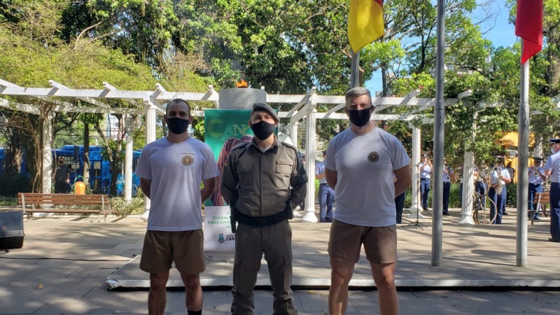 Brigada Militar de Canoas participa da abertura oficial da semana da P&aacute;tria