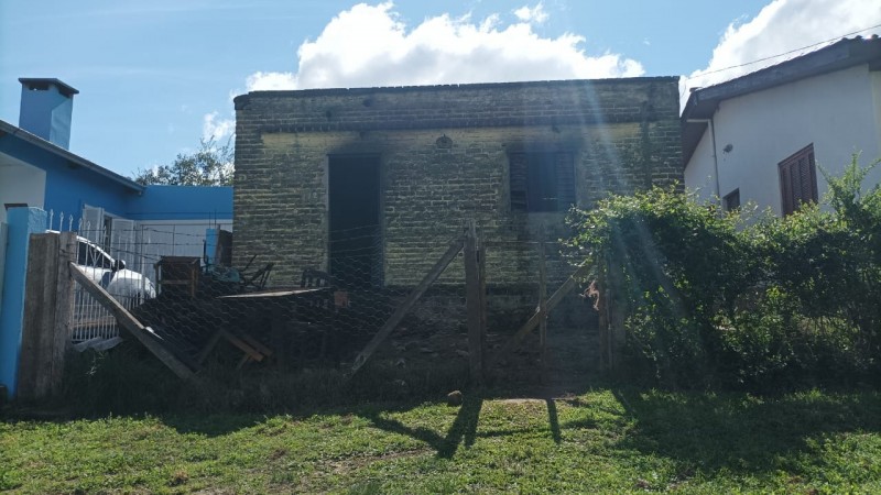 Residência queimada