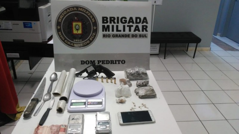 Materiais apreendidos