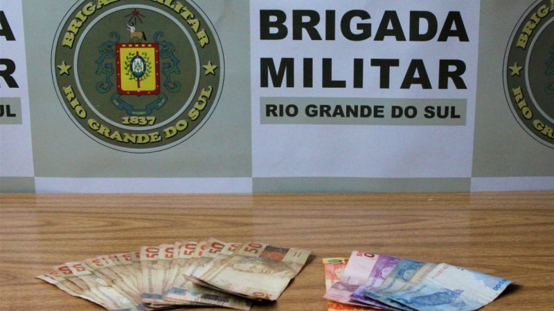 Dinheiro recuperado de ocorr&ecirc;ncia de furto