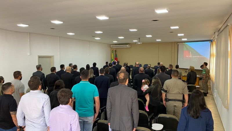 Formatura da 1ª Edição do Curso de Metodologia da Produção do Conhecimento para Integrantes do Sistema de Inteligência da Brigada Militar 2021