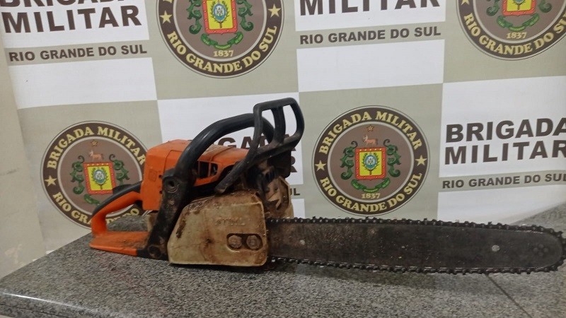 Motosserra apreendida Ijui 24out2021
