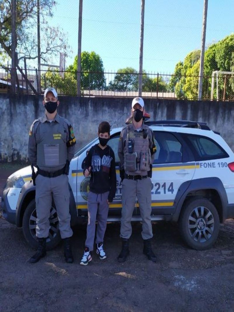 Brigada Militar salva menino em Miraguaí 