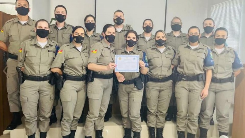 Brigada Militar do Vale do Rio Pardo realiza instrução ao efetivo da patrulha maria da penha
