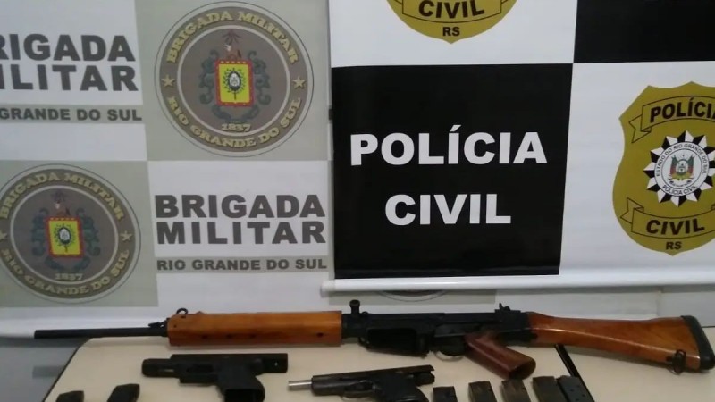 Brigada Militar e Polícia Civil prendem casal por tráfico de armas em Três Passos