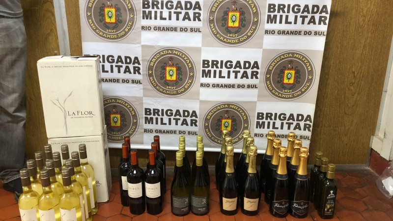 Bebidas apreendidas