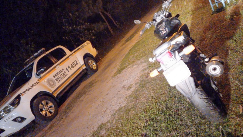 Motocicleta recuperada pela BM
