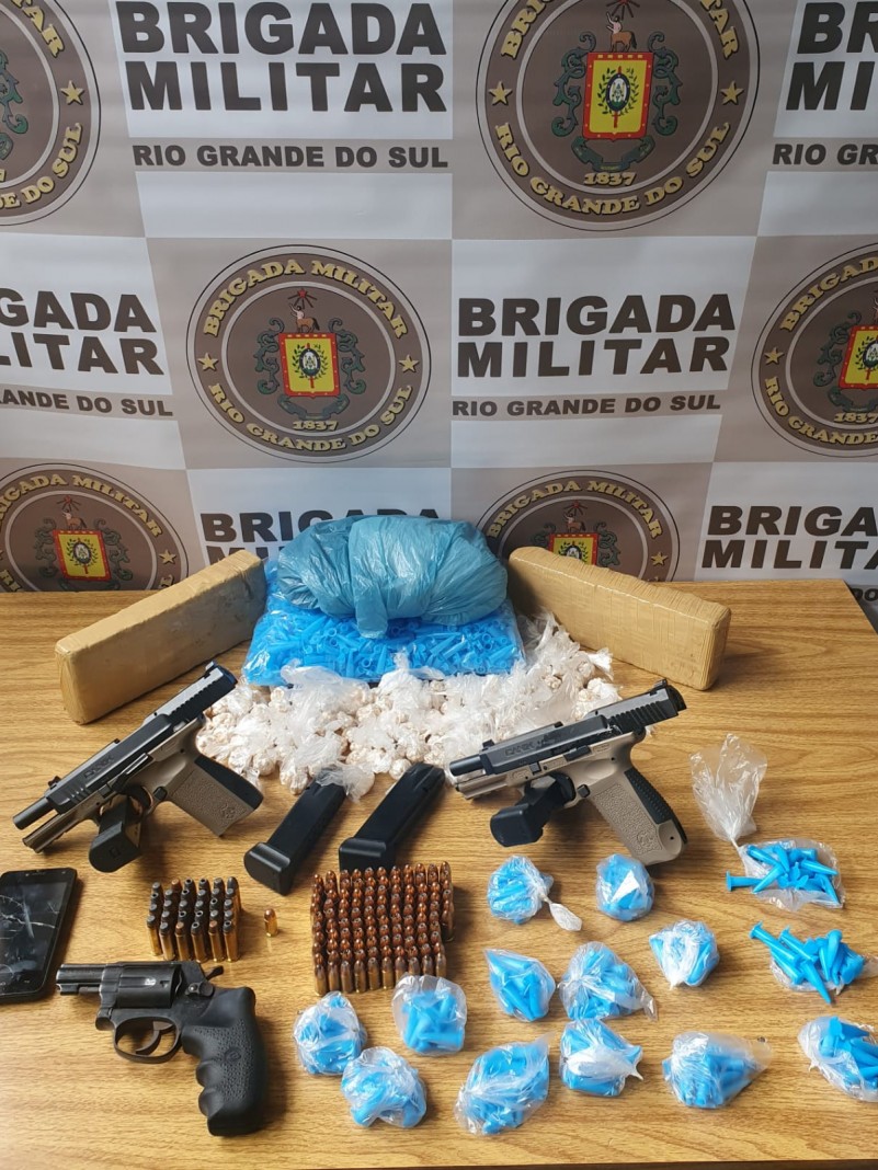Entorpecentes apreendidos em Canoas