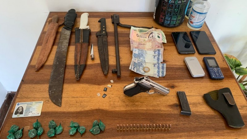 materiais apreendidos