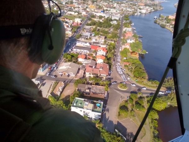 Imagem registrada pelo Operador da aeronave do Batalhão de Aviação da Brigada Militar