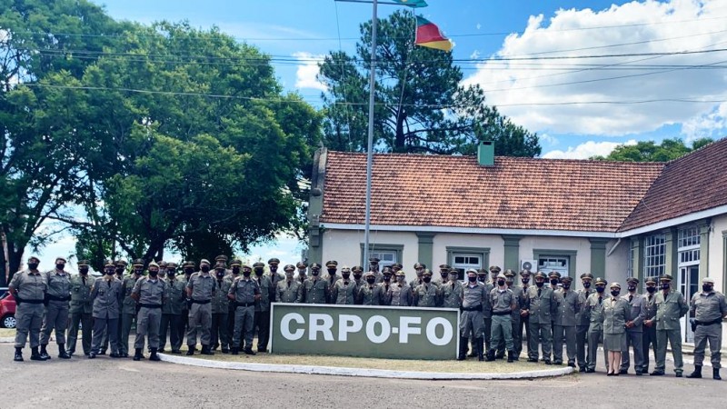 Comando Regional recepciona os novos Tenentes e Sargentos da Brigada Militar na Sede do CRPO-FO